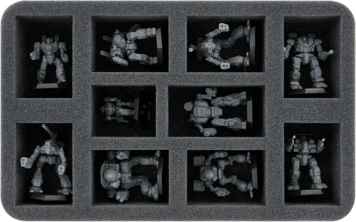 10 Compartment Half-Size Foam Tray 50MM - Image 3