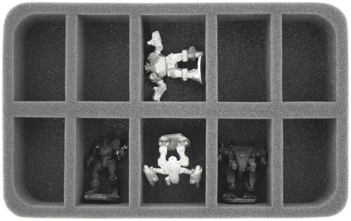 10 Compartment Half-Size Foam Tray 50MM - Image 2