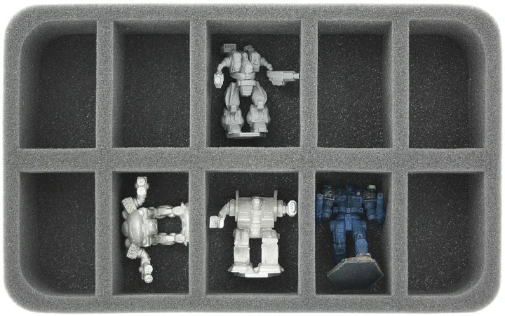 10 Compartment Half-Size Foam Tray 50MM - Image 3