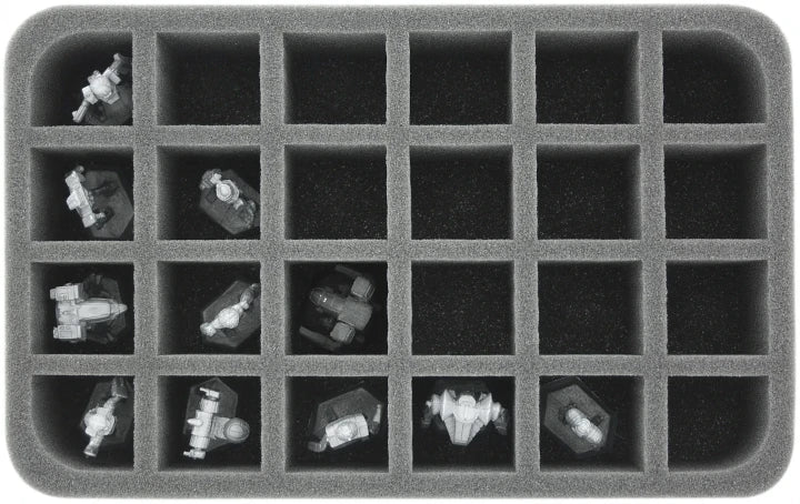 24 Compartment Half-Size Foam Tray 60MM - Image 2
