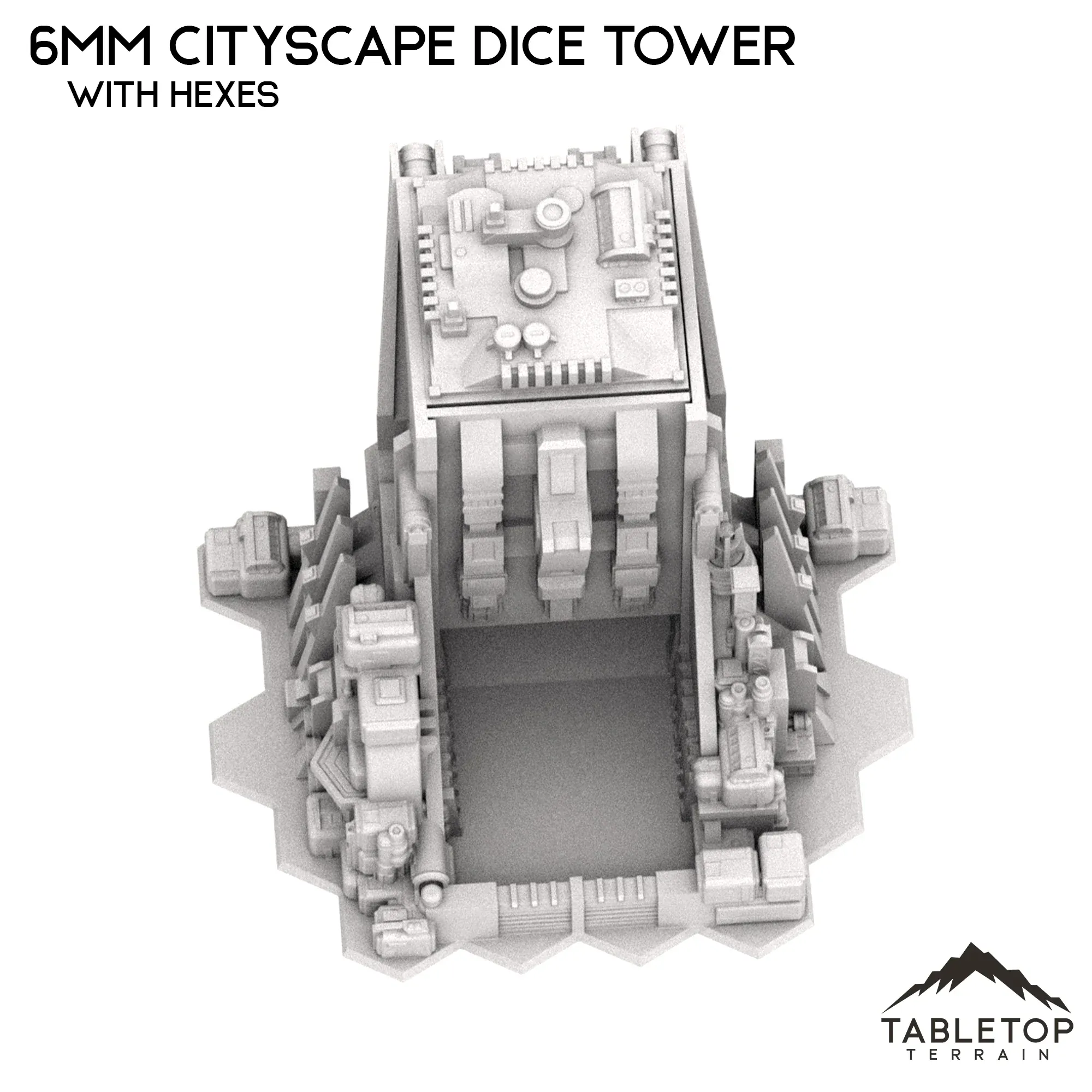 6mm Sci-Fi Cityscape Dice Tower Terrain - Image 10