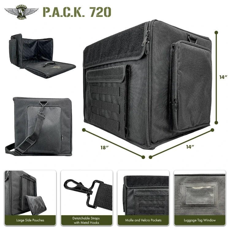 (720) P.A.C.K. 720 Molle Empty (Black) - Image 2