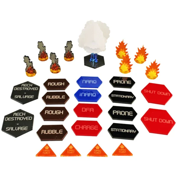 Advanced Mecha Combat Token Set Compatible with BattleTech Classic, Multi-Color (29) - Image 2