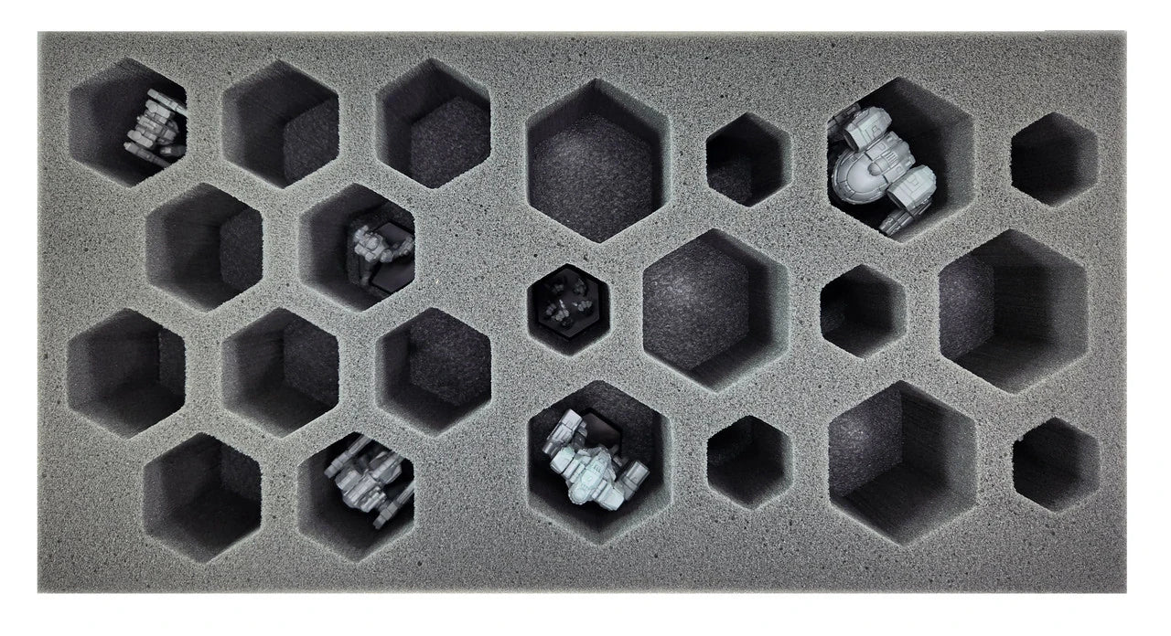 BattleTech 6 Small 10 Medium 6 Large Hex Foam Tray (BFM) - Image 2