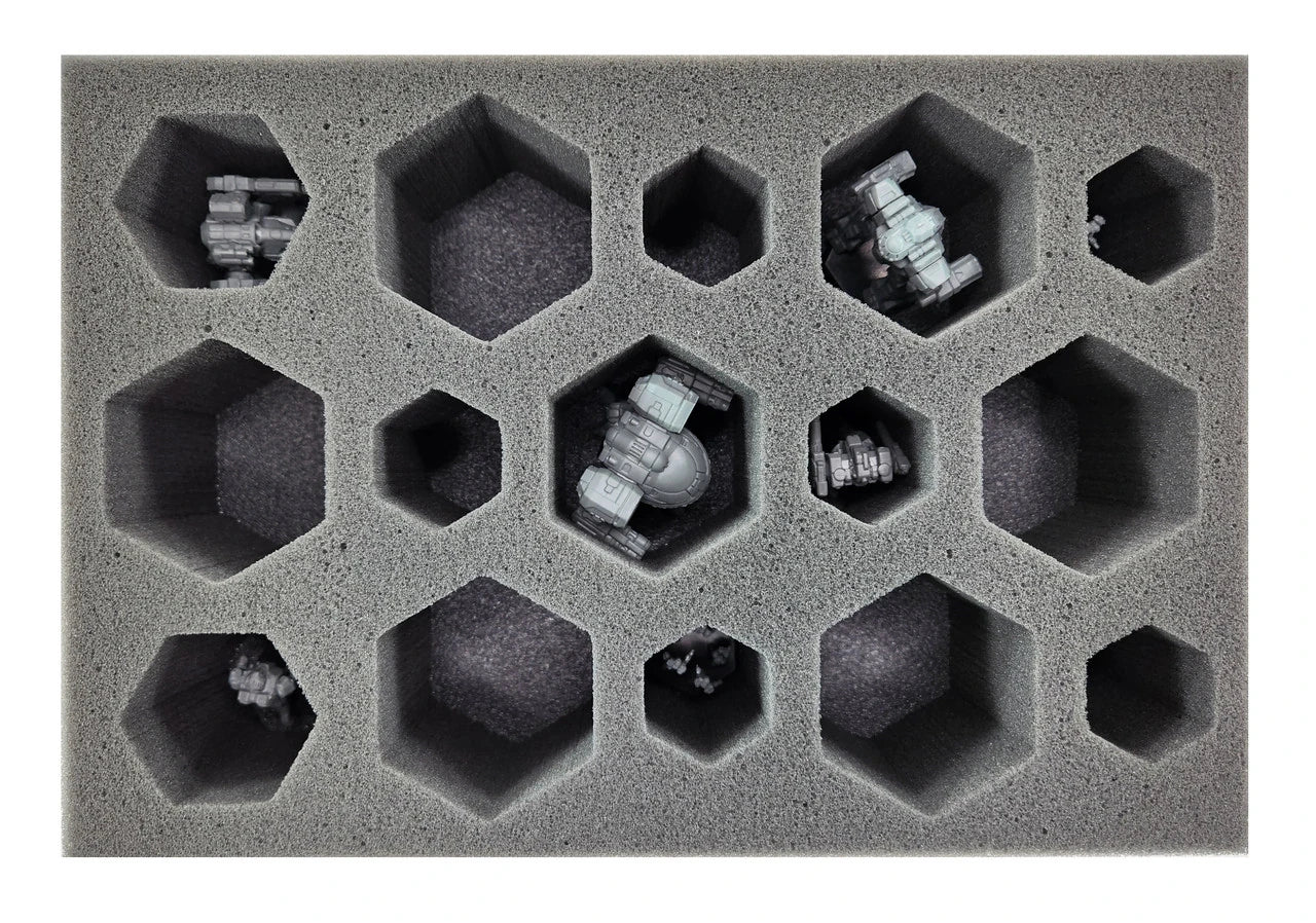 BattleTech 6 Small 2 Medium 7 Large Hex Foam Tray (BFS) - Image 2
