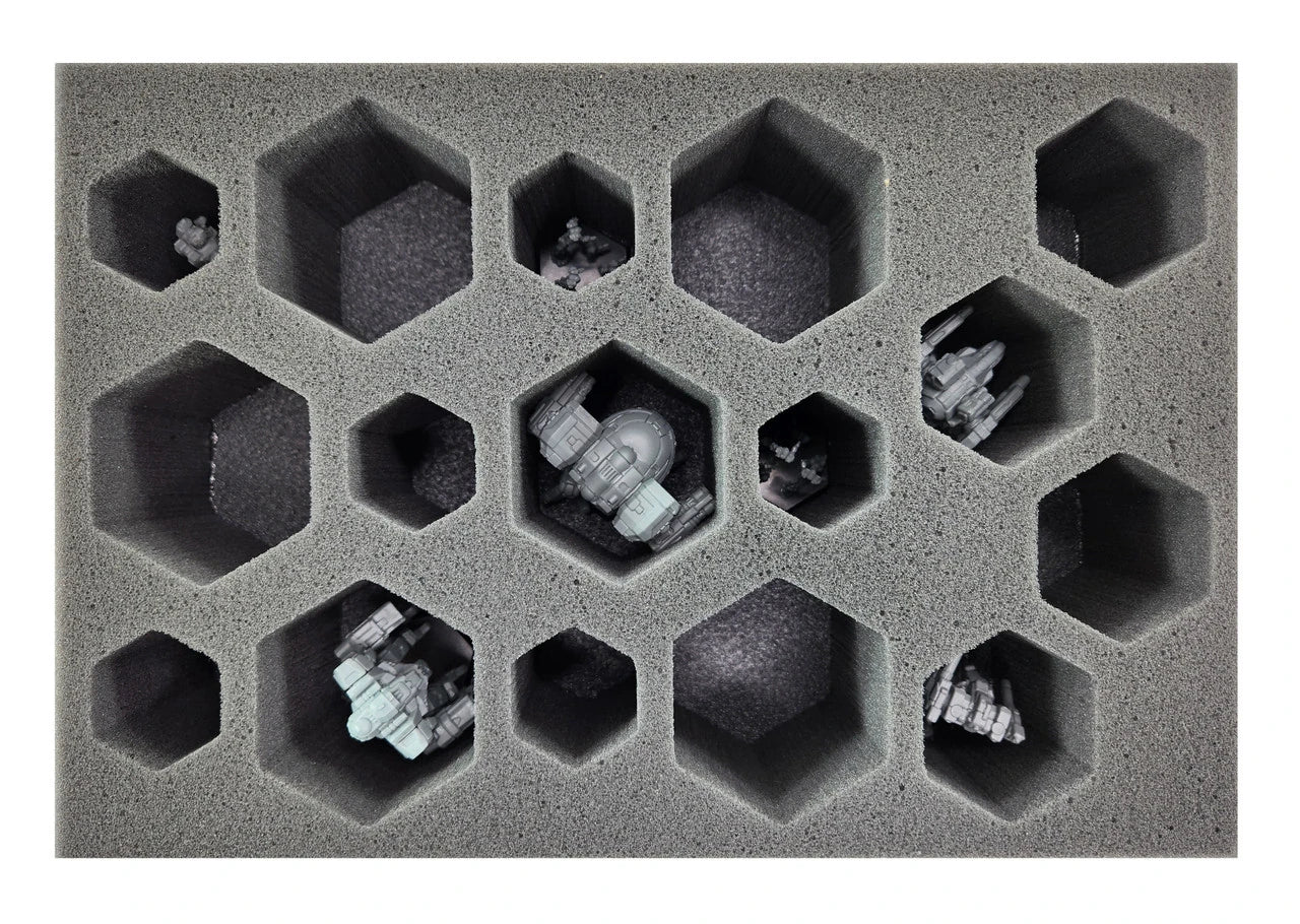 BattleTech 6 Small 4 Medium 6 Large Hex Foam Tray (BFS) - Image 2