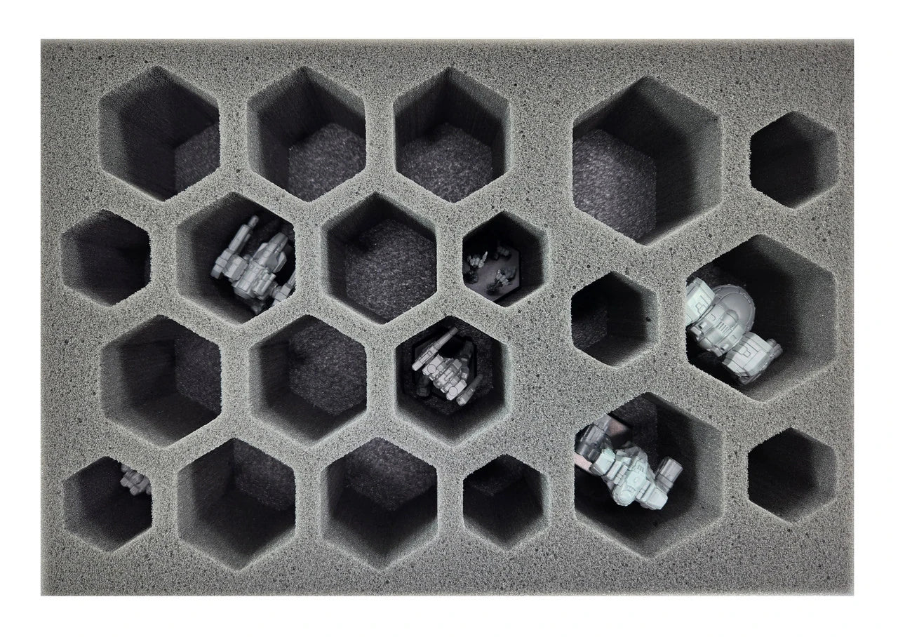 BattleTech 7 Small 10 Medium 3 Large Hex Foam Tray (BFS) - Image 2