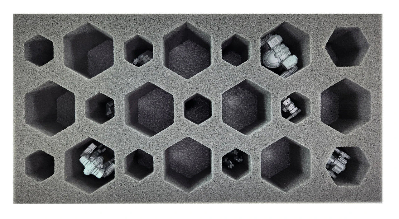 BattleTech 9 Small 2 Medium 10 Large Hex Foam Tray (BFM) - Image 2