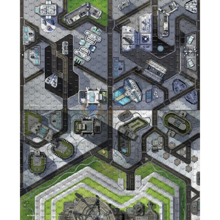 BattleTech: BattleMat - Cities HPG Heliport / Plaza - Image 2