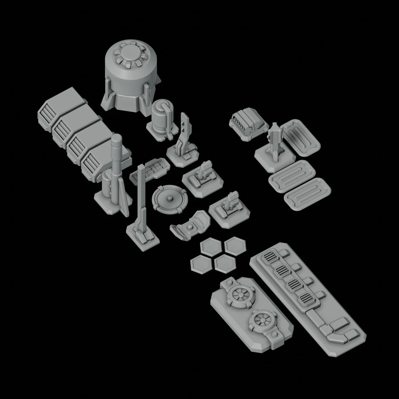 City Strike Building Set 1 STL Download - Image 7