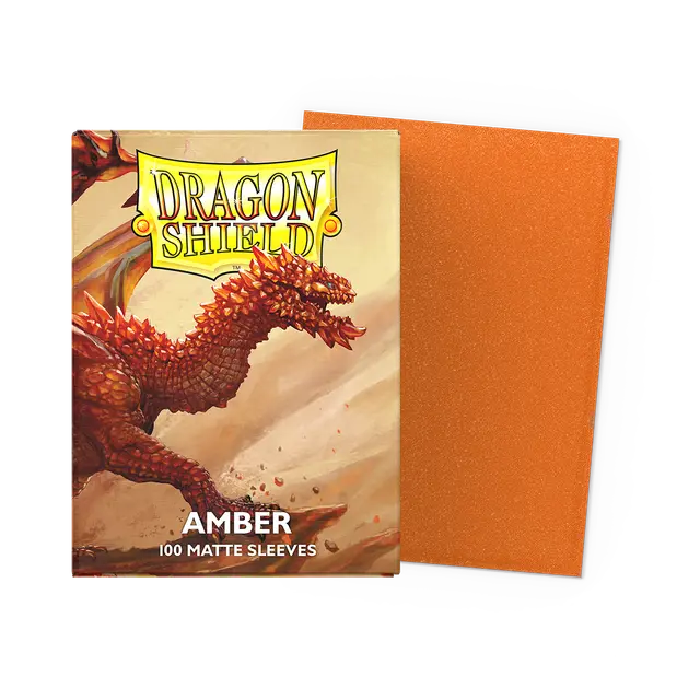 Dragon Shields: (100) Matte Amber