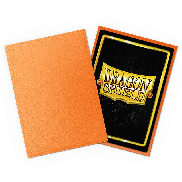 Dragon Shields: (100) Matte Amber - Image 2