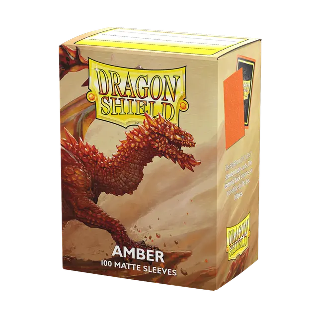 Dragon Shields: (100) Matte Amber - Image 4