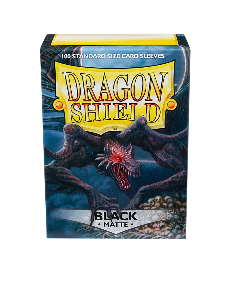 Dragon Shields: (100) Matte Black - Image 4