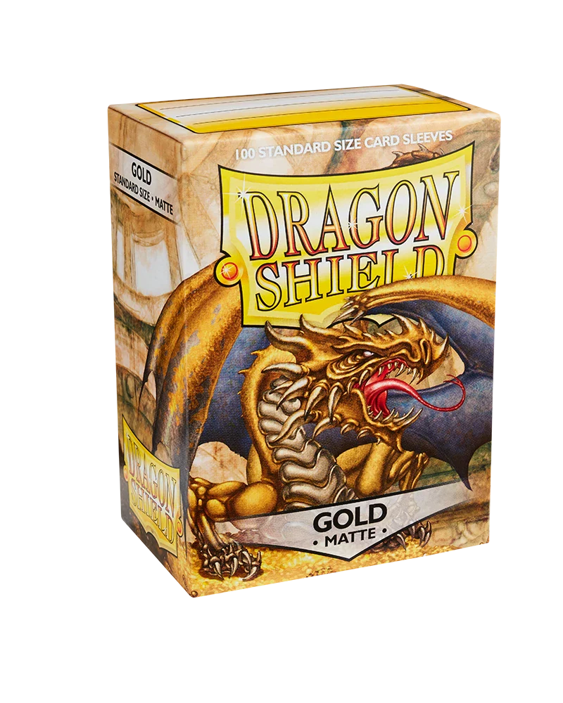 Dragon Shields: (100) Matte Gold - Image 5