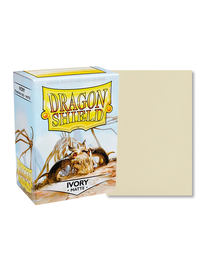 Dragon Shields: (100) Matte Ivory