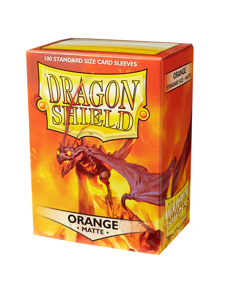 Dragon Shields: (100) Matte Orange - Image 3