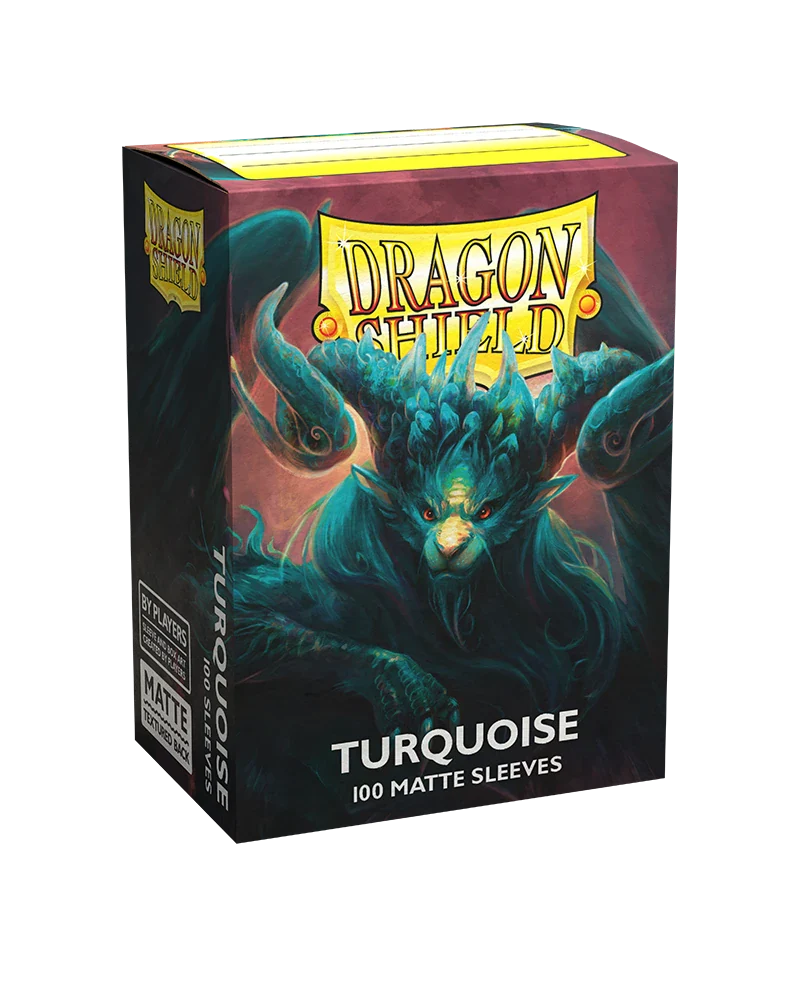 Dragon Shields: (100) Matte Turquoise - Image 5