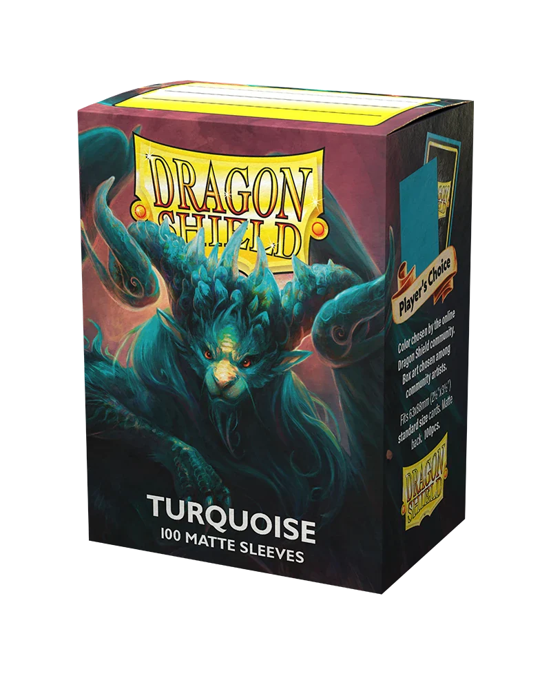 Dragon Shields: (100) Matte Turquoise - Image 7