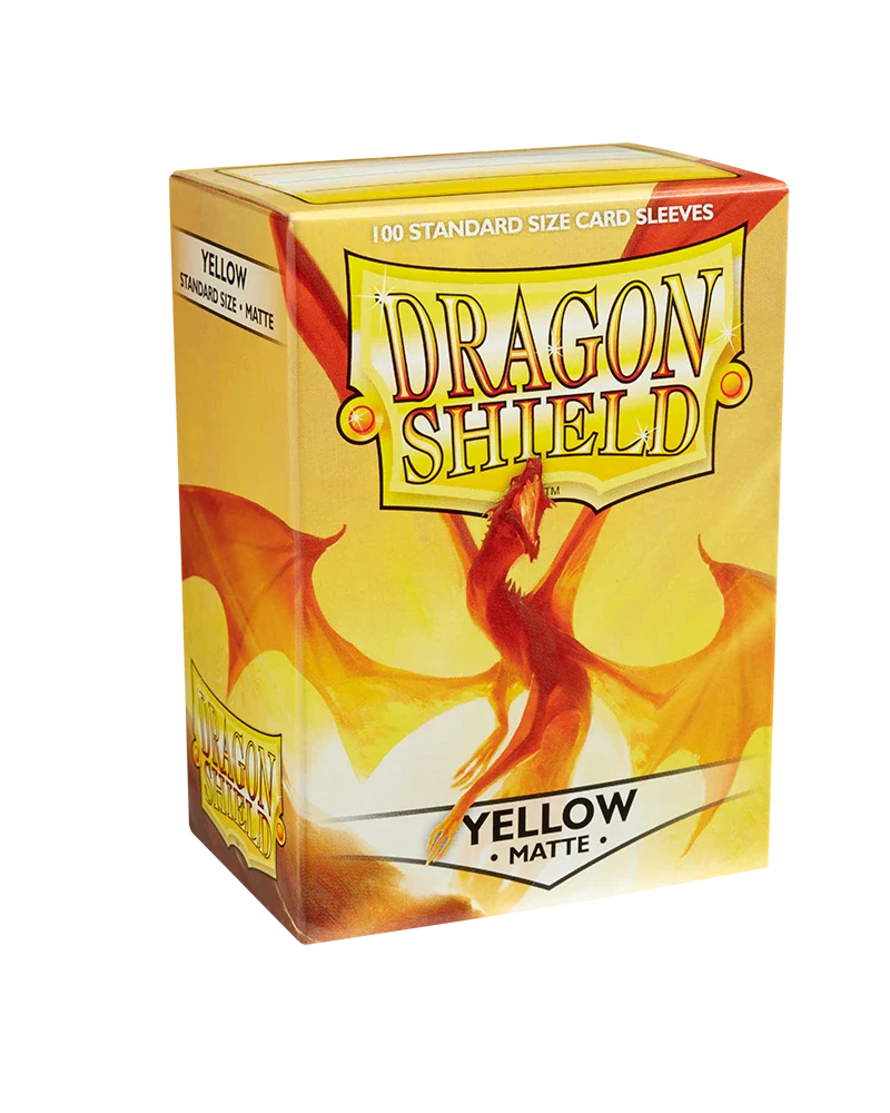 Dragon Shields: (100) Matte Yellow - Image 5