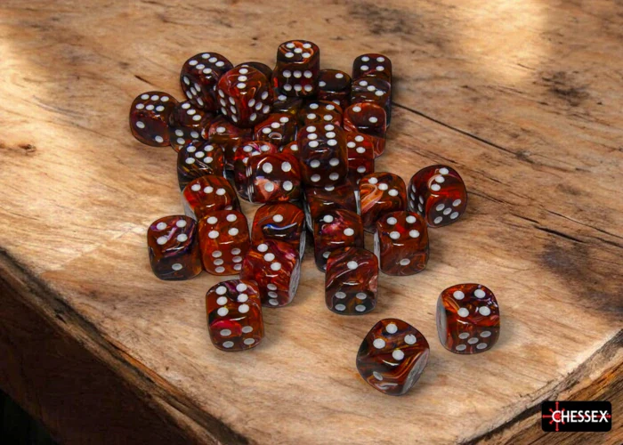 Festive: Symphony/White 12mm D6 (36 dice) - Image 4