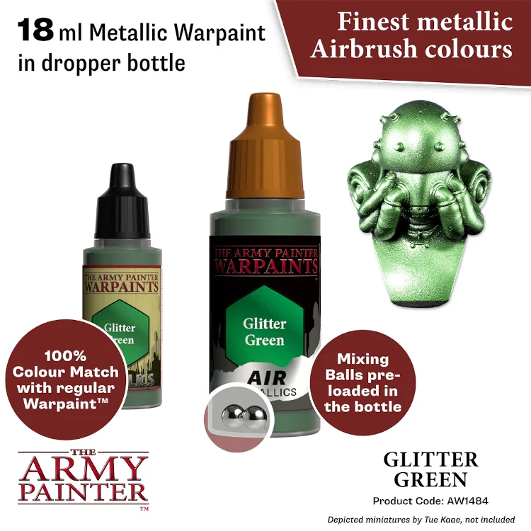 Glitter Green Air Paint - Image 2