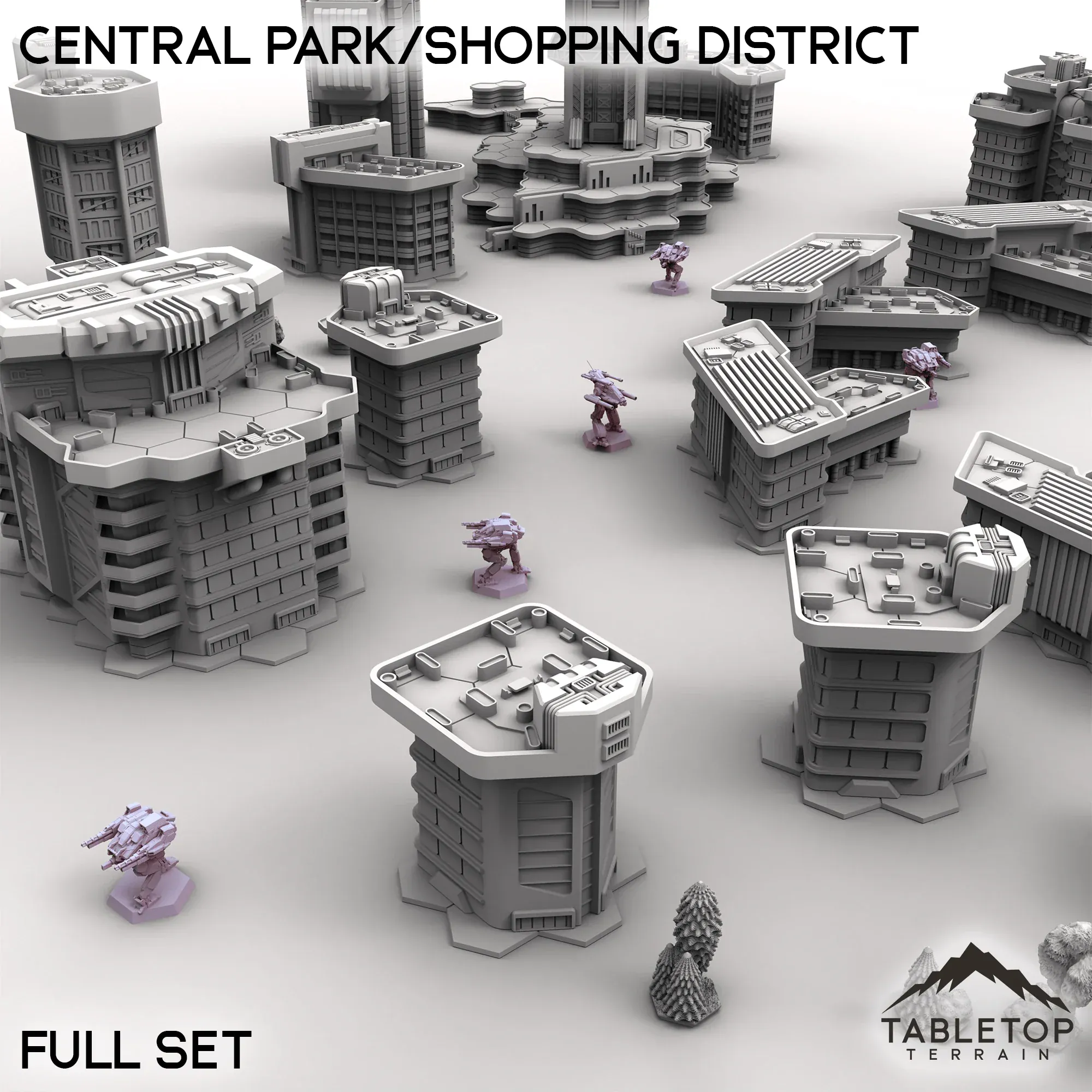 HEXTECH Central Park/Shopping District - City Map Pack - Image 2