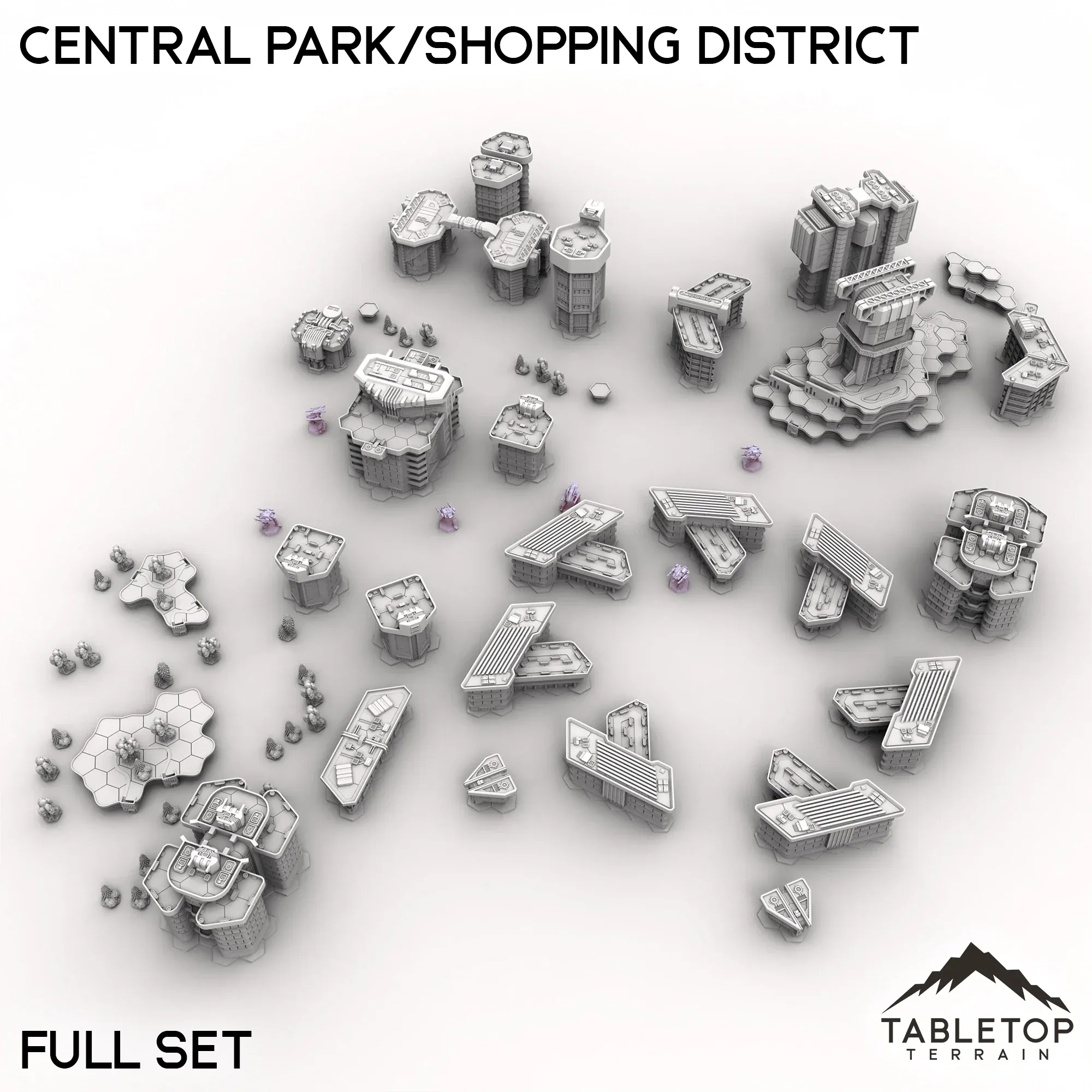 HEXTECH Central Park/Shopping District - City Map Pack - Image 5