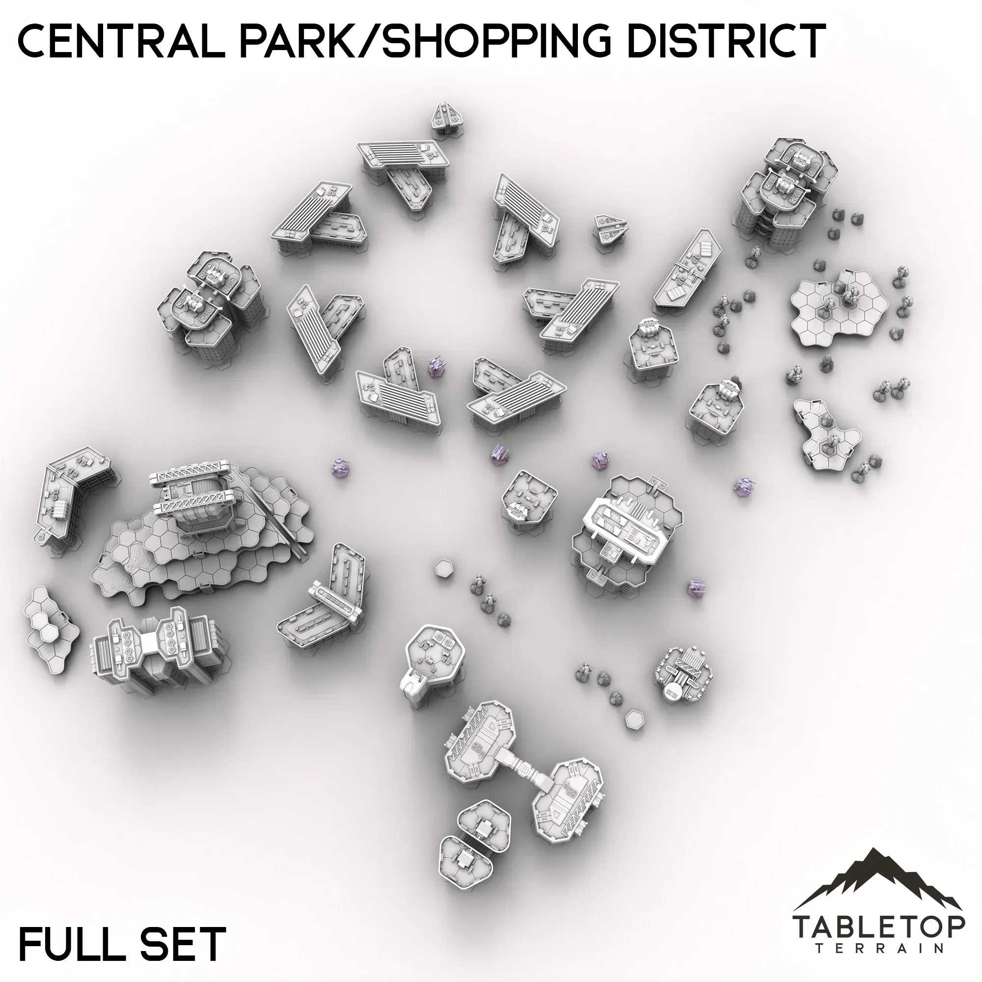 HEXTECH Central Park/Shopping District - City Map Pack - Image 6