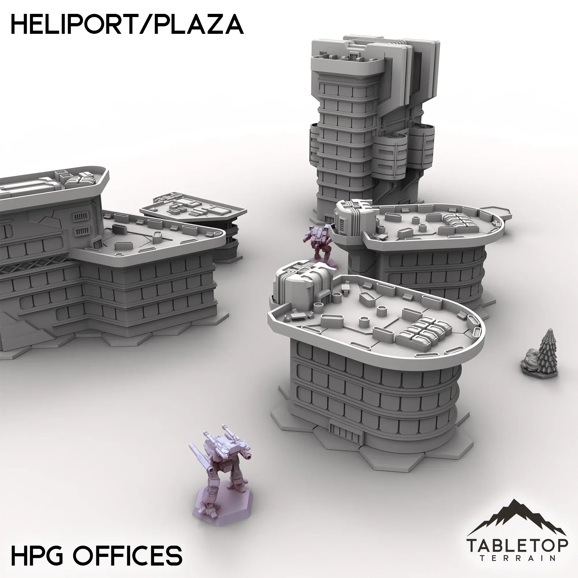 HEXTECH Heliport/Plaza - City Map Pack - Image 6