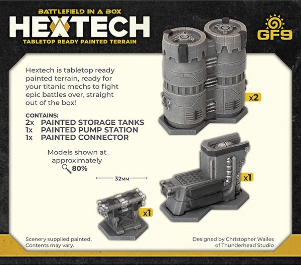 Hextech: Industrial Fluidworks- Small Storage Tanks (x2) - Image 2