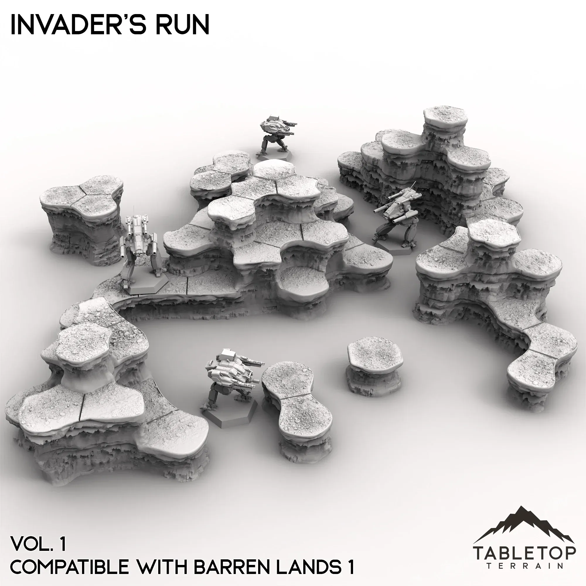 HEXTECH Invader's Run Map Hill Sets - 6mm - Image 3