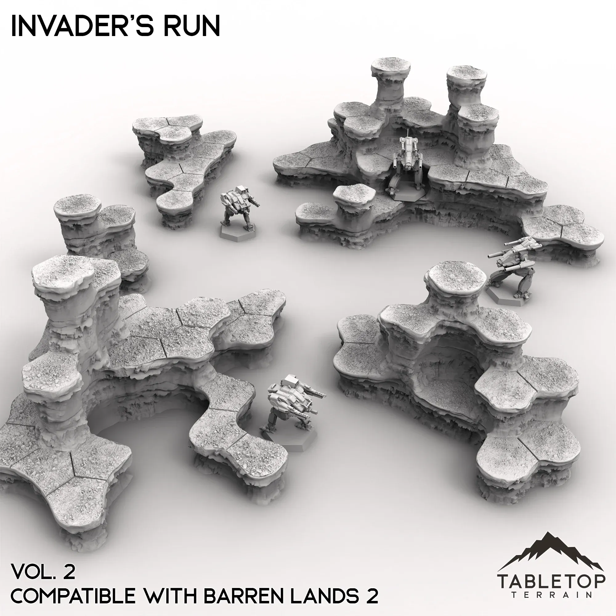 HEXTECH Invader's Run Map Hill Sets - 6mm - Image 5