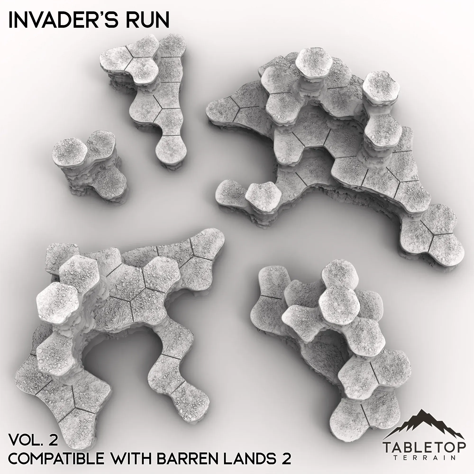 HEXTECH Invader's Run Map Hill Sets - 6mm - Image 6