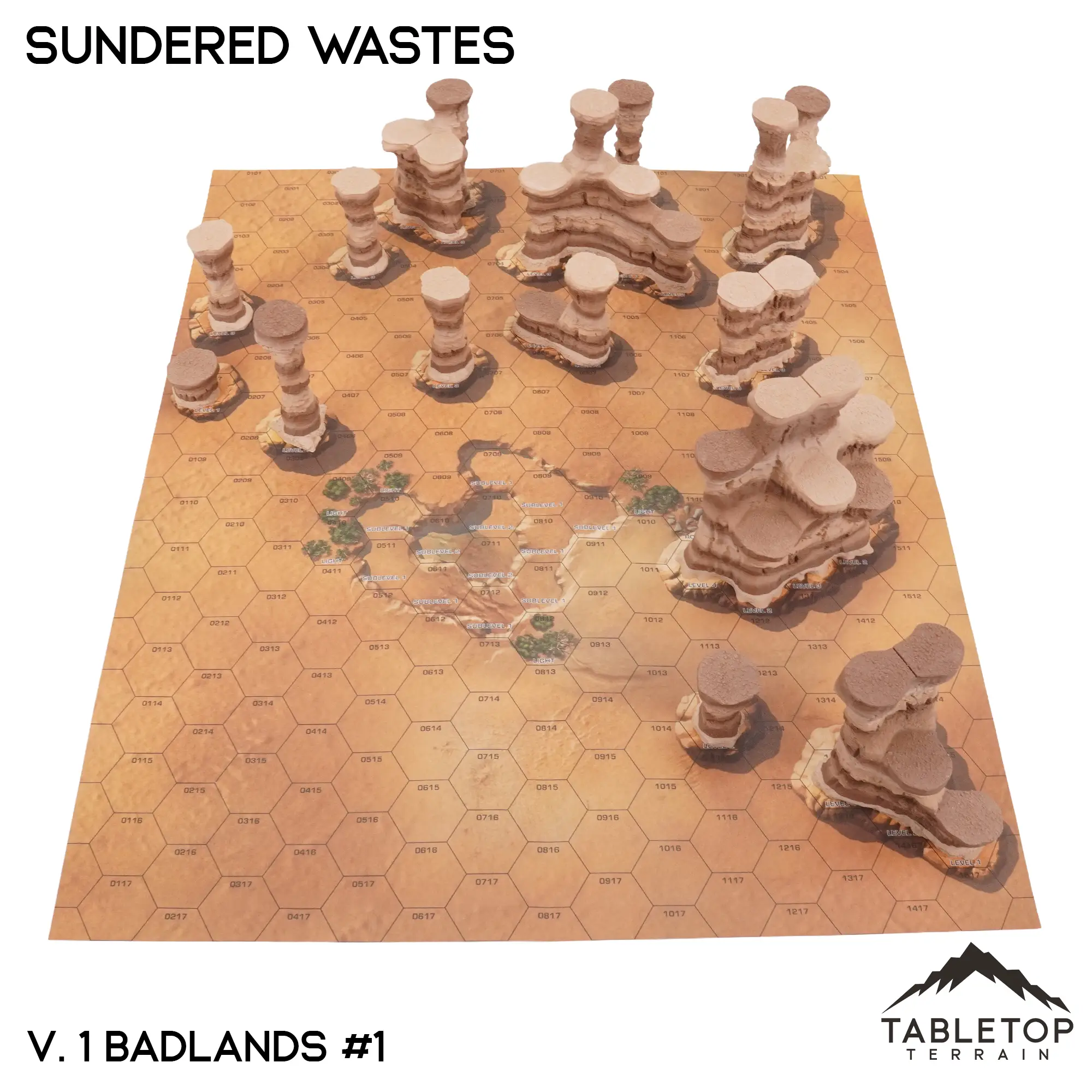 HEXTECH Sundered Wastes Map Hill Sets - 6mm - Image 4