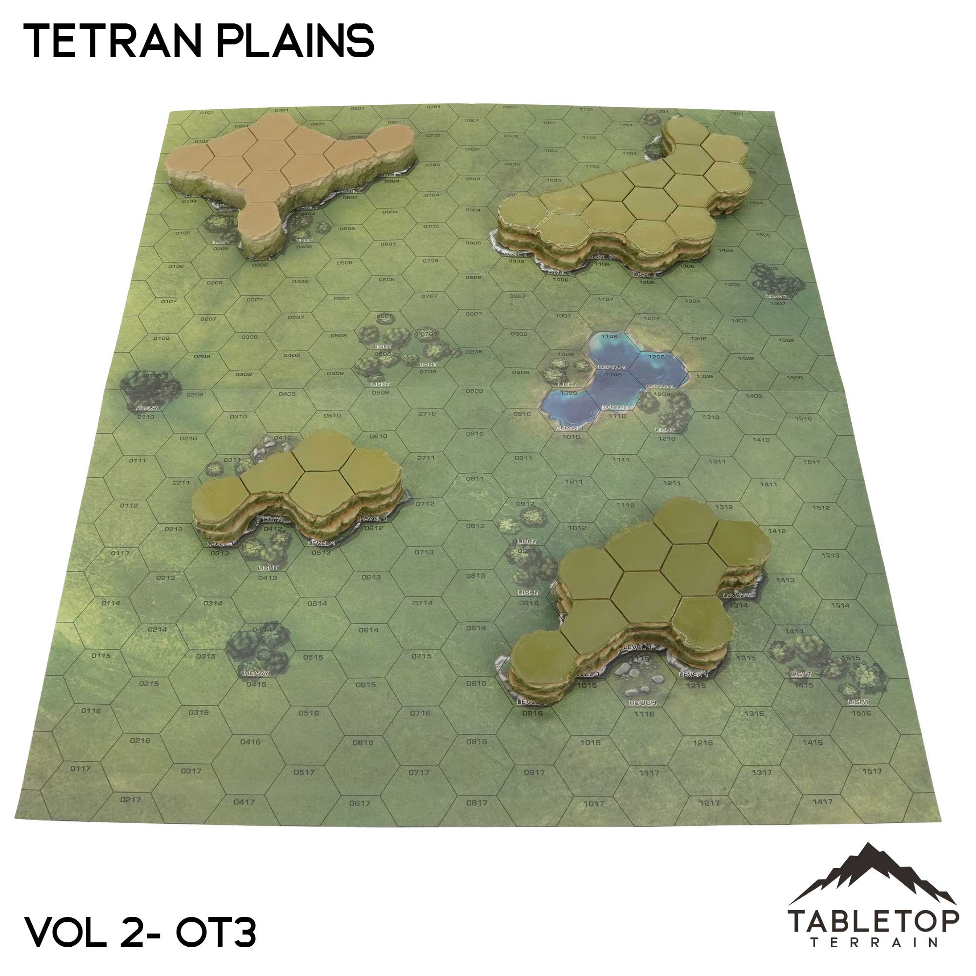 HEXTECH Tetran Plains Map Hill Set - 6mm - Image 4