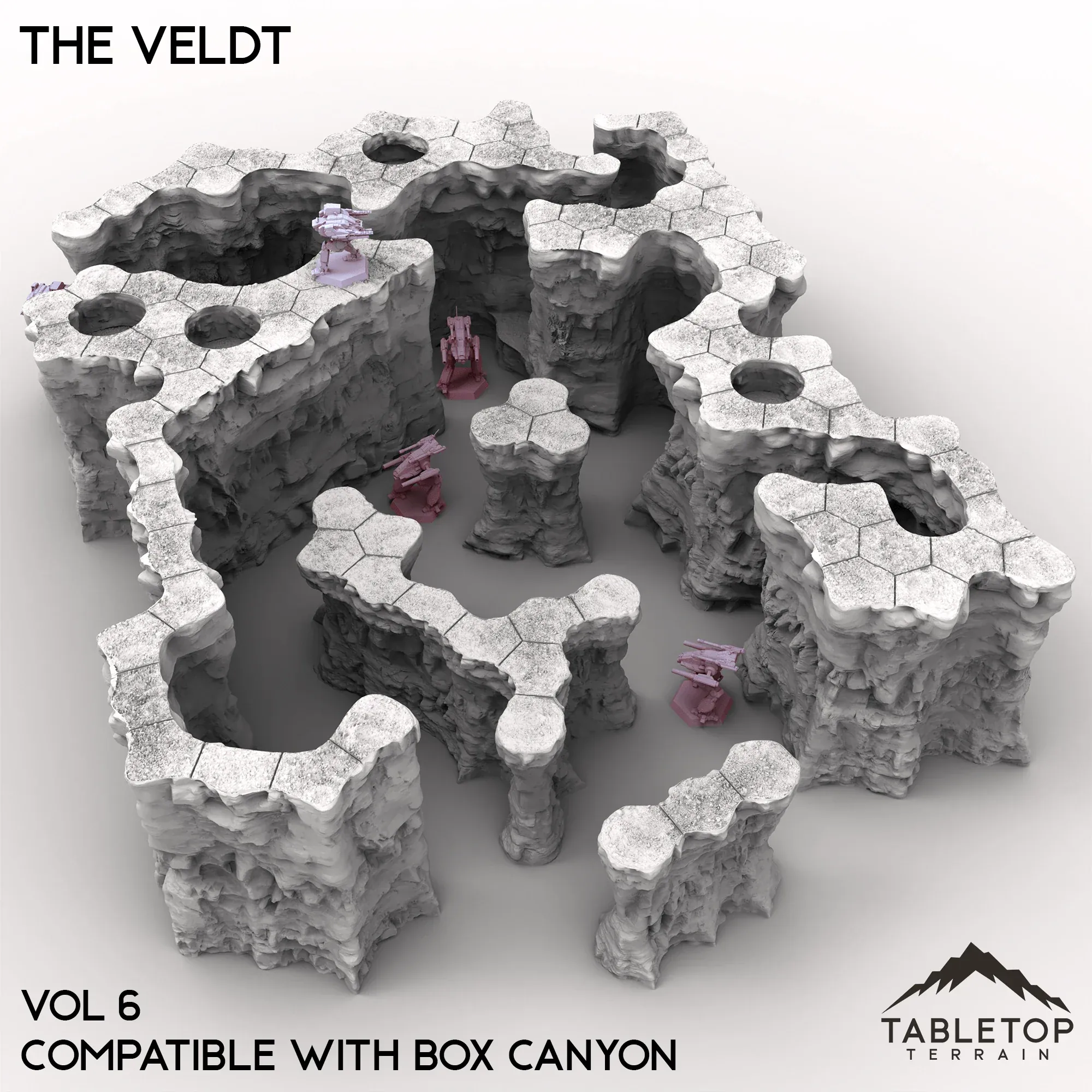 HEXTECH The Veldt Map Hill Sets-6mm - Image 8