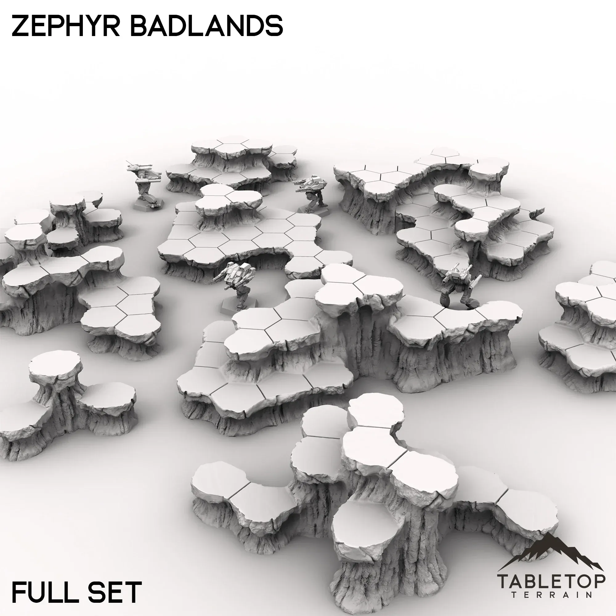 HEXTECH Zephyr Badlands Map Hill Sets - 6mm - Image 2