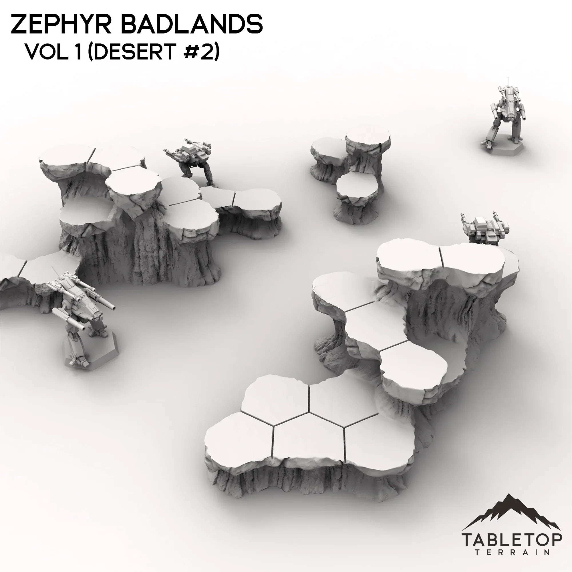HEXTECH Zephyr Badlands Map Hill Sets - 6mm - Image 5