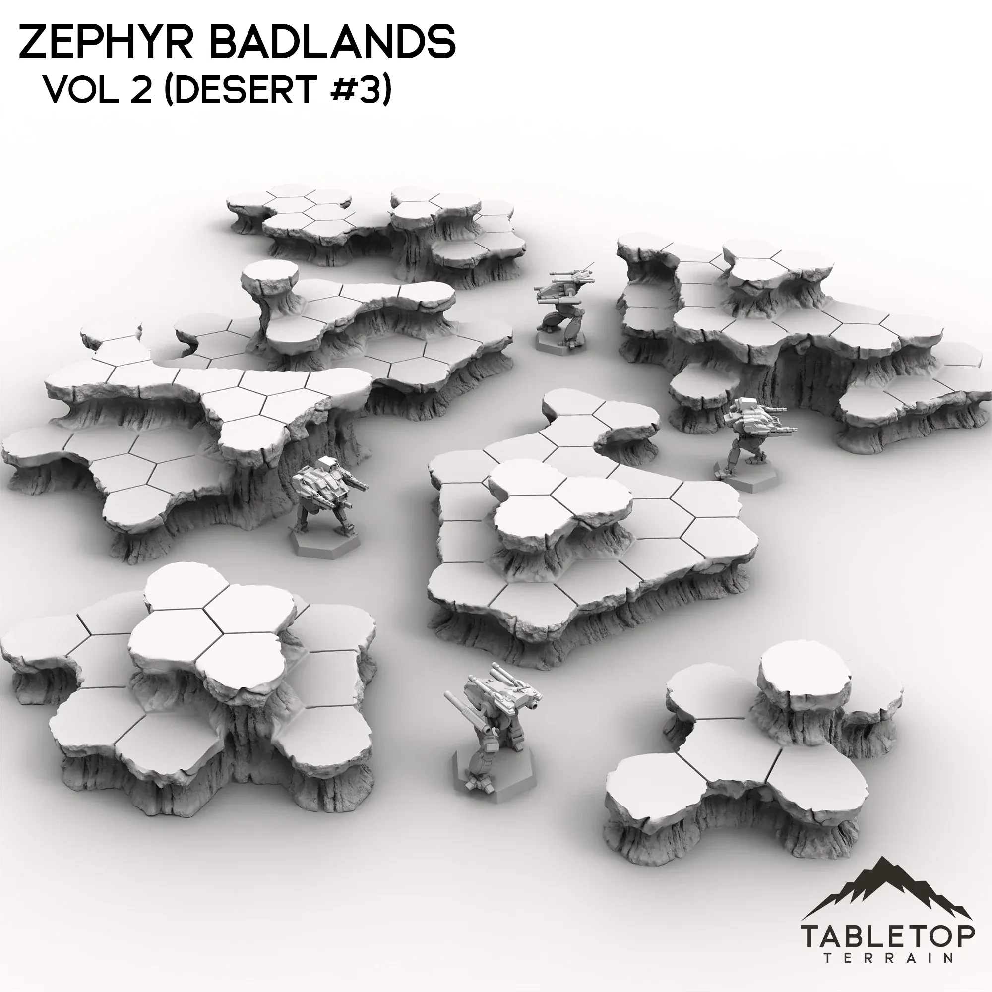 HEXTECH Zephyr Badlands Map Hill Sets - 6mm - Image 7