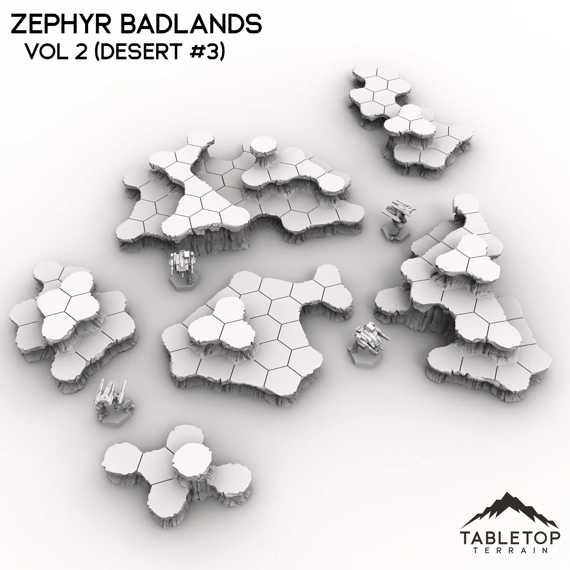 HEXTECH Zephyr Badlands Map Hill Sets - 6mm - Image 8