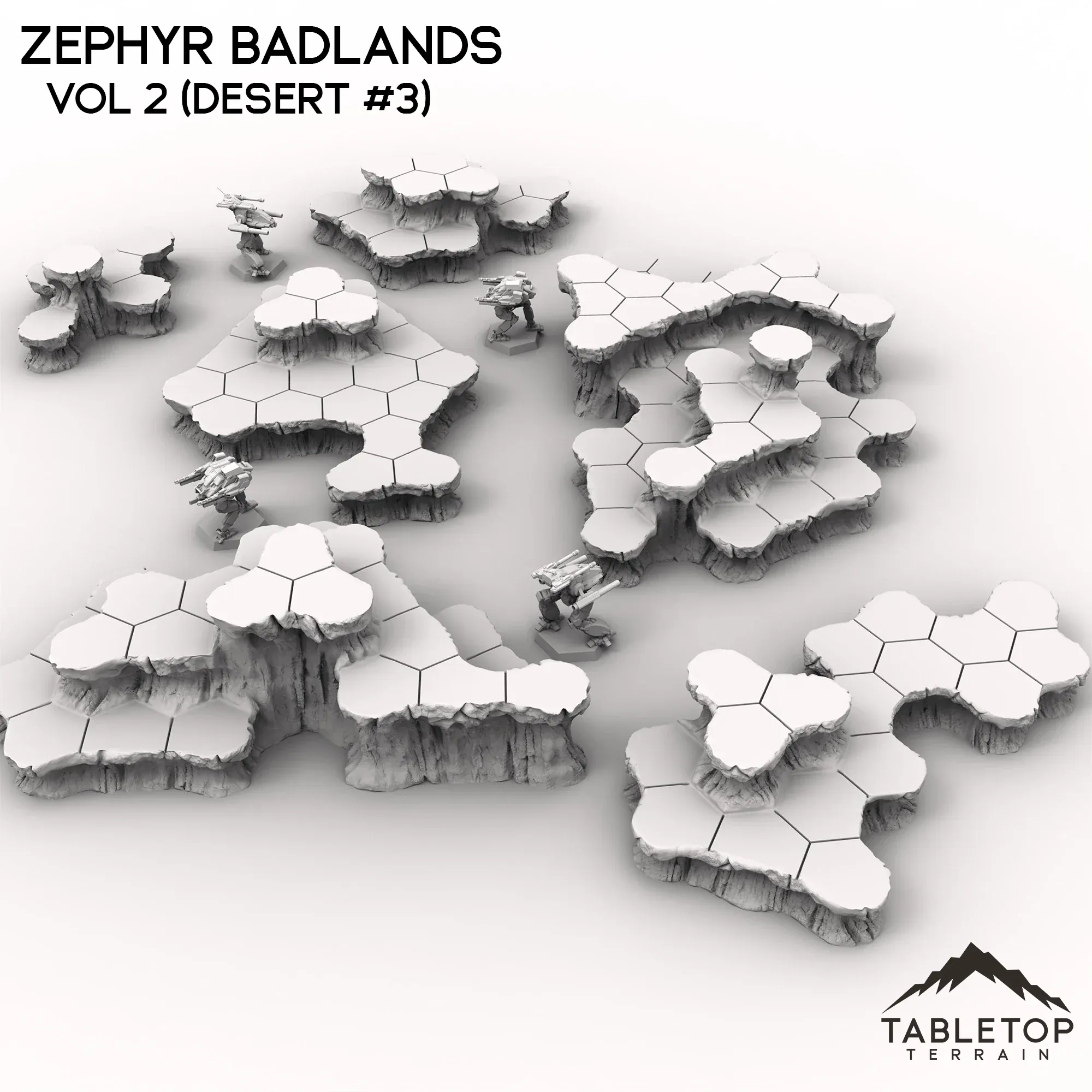 HEXTECH Zephyr Badlands Map Hill Sets - 6mm - Image 9