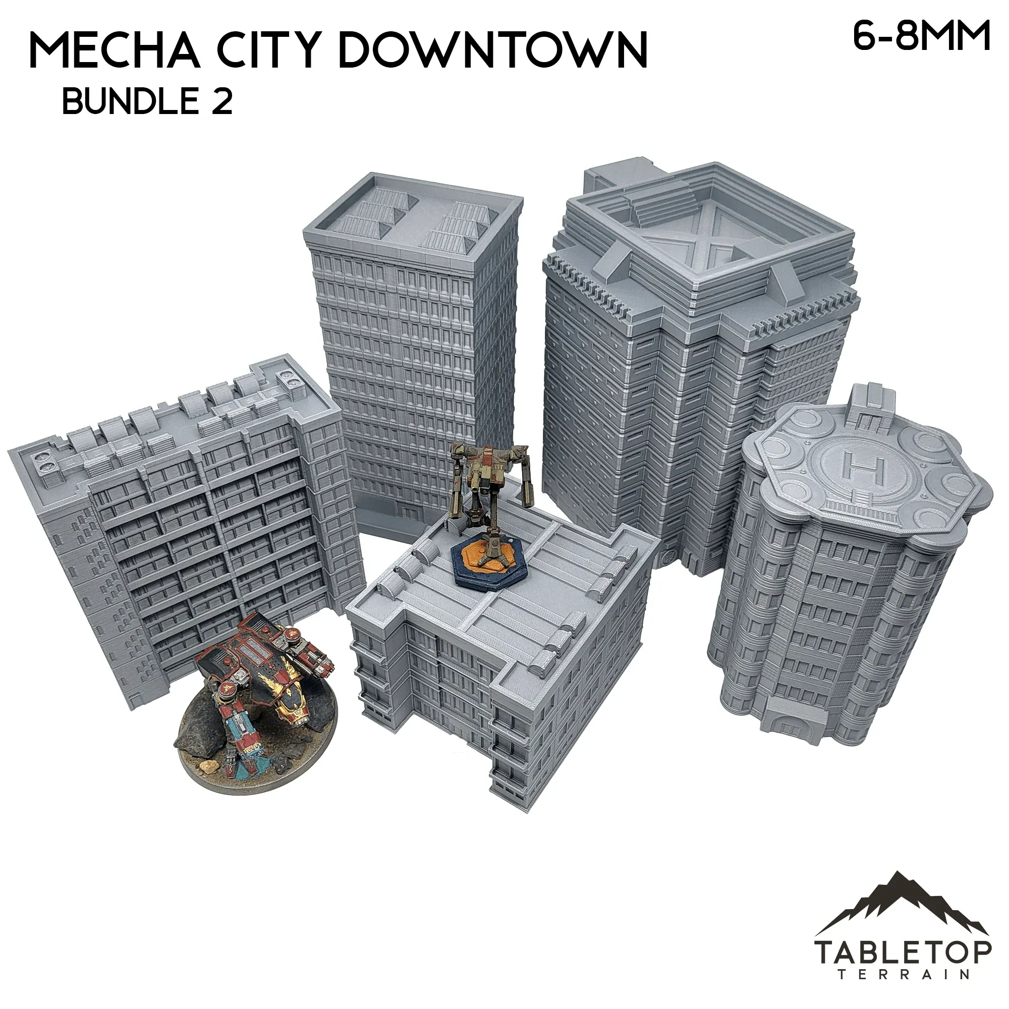 Mecha City Downtown Buildings - Bundle 2 - Image 2