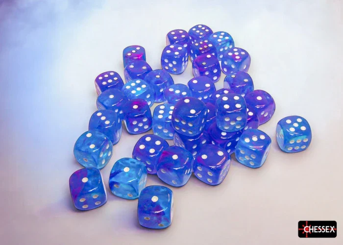 Nebula: Aura/White Luminary 12mm D6 (36 dice) - Image 4