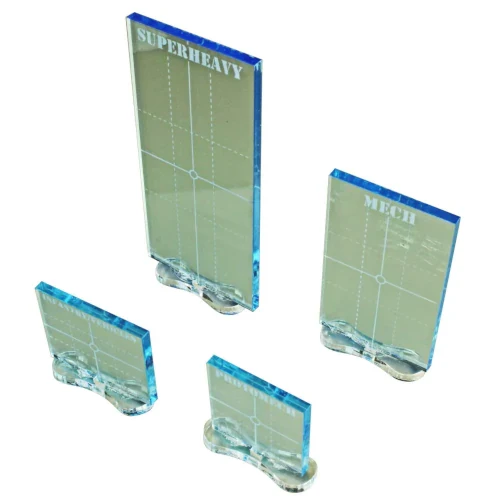 Practical Line of Sight Marker Set Compatible with BattleTech, Transparent Light Blue (4) - Image 2