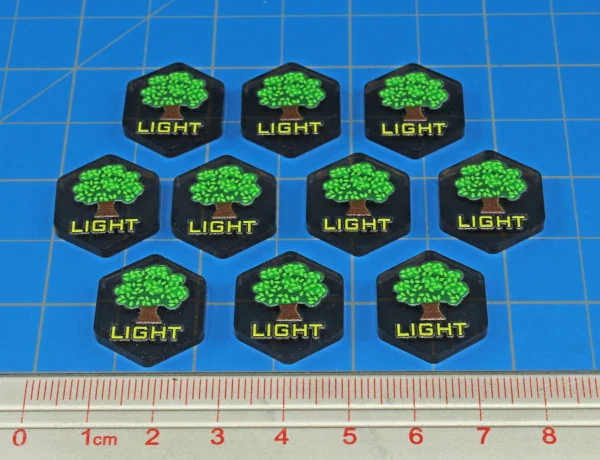 Premium Printed Mecha Battlefield Terrain Light Woods Tokens (10) - Image 3