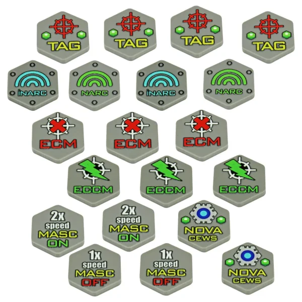 Premium Printed Mecha Electronic Warfare Token Set (20) - Image 2