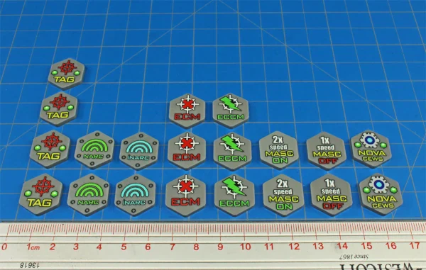 Premium Printed Mecha Electronic Warfare Token Set (20) - Image 3