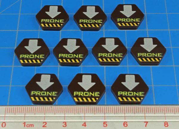 Premium Printed Mecha Prone Position Tokens (10) - Image 3