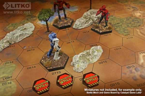 Premium Printed Mecha Standing Still Position Tokens (10)